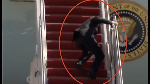 WATCH: Joe Biden FALLS While Boarding Air Force One — Internet ERUPTS