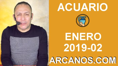 HOROSCOPO ACUARIO-Semana 2019-02-Del 6 al 12 de enero de 2019-ARCANOS.COM