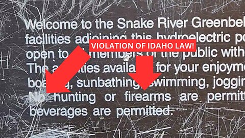Idaho Falls Firearm Preemption Sign Violation