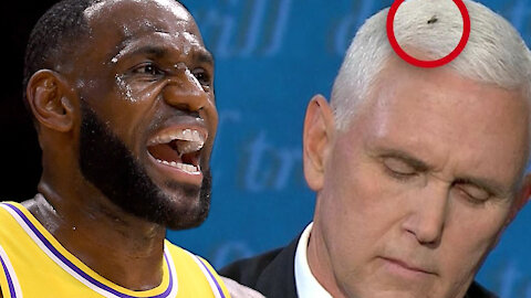 LeBron James, NBA World React To Fly Landing On Mike Pence’s Head At Vice Presidential Debate