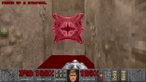Doom Zero (Ultra-Violence Plus 100%) - Map 31 (Secret Level): Meat (Secret Exit)