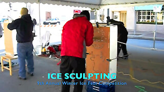 Ice Sculpting - 9th Annual Winter Ice Fest Competition In KC