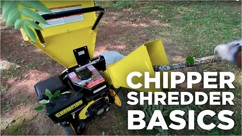 CHIPPER SHREDDER BASICS & Champion Wood Chipper Review