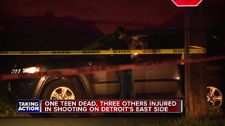 One teen dead, three others injured in shooting on Detroit's east side