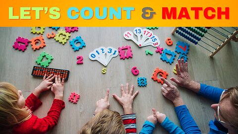 count the objects and match the number/count objects/numbers 1 to 5