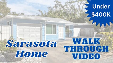 Sarasota Home - West of the Trail | Walk Through | 863 41st Street