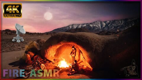 Disconnected | Try This 1 HOUR Fire Cave ASMR Relaxation Music [4K]