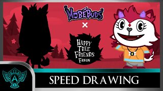 Speed Drawing: Happy Tree Friends Fanon - Val | Mobebuds Style