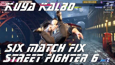 Kuya Kalbo Six Match Fix with Chun Li on Street Fighter 6 as Puyat 04-07-2024