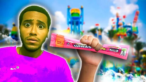 Eating an EDIBLE Inside The Water Park *SCARY*