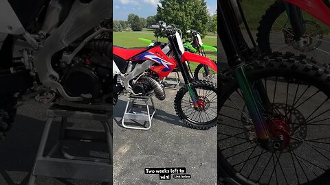 CR250 vs KX250 Two Stroke Transformation #shorts