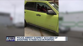 11-year-old shot in Pontiac, suspected shooter in custody