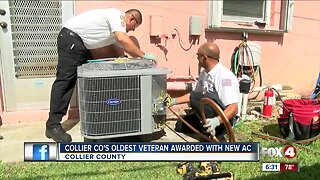 Collier County WWII veteran given new A/C