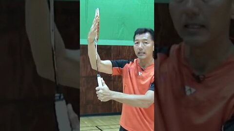 Badminton Forehand and Backhand Grips - Andy Chong #shorts