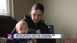 Officer recognized for saving choking baby
