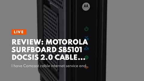 Review: Motorola SURFboard SB5101 DOCSIS 2.0 Cable Modem - Non-Retail Packaging (Brown Box)