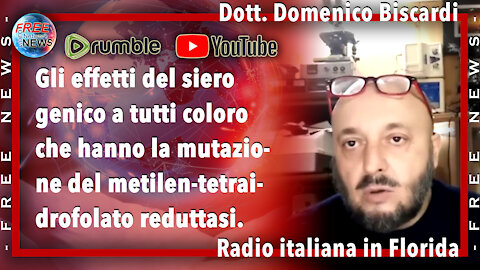 Dott. D. Biscardi: cosa comporta la mutazione MTHFR (Metilentetraidrofolato reduttasi).