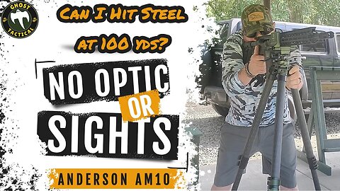 No OPTIC or SIGHTS! Can I Hit Steel at 100 yards?
