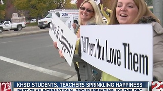 Kern County high school students 'sprinkling happiness' with positive words