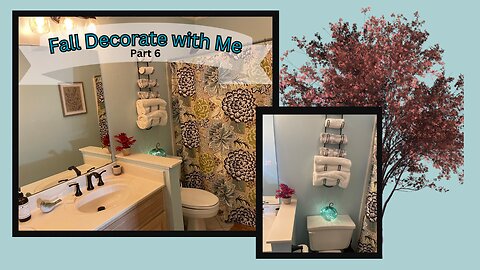 Simple Fall Guest Bathroom |Decorate with Me 2023