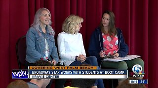 Broadway star works with students at Kravis Center boot camp