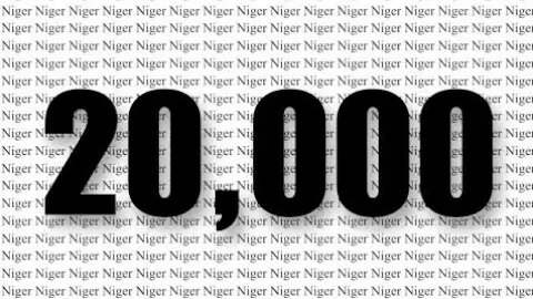 How to Pronounce Niger 20,000 times.