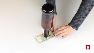 Bar Tricks : Sliding a bill under a beer bottle with no spills | Rare Life