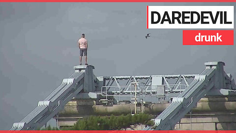 Drunk man scales 150ft bridge to escape police after refused drink in a pub
