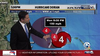 Monday 1 p.m. update on Dorian