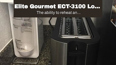 Elite Gourmet ECT-3100 Long Slot 4 Slice Toaster, Reheat, 6 Toast Settings, Defrost, Cancel Fun...