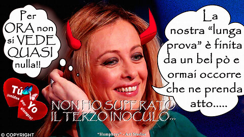 (1 NOVEMBRE 2023) - ANDREA COLOMBINI: “GIORGIA MELONI -CONVERSAZIONE REGISTRATA- CEDE AL TERZO INOCULO E, CON L'UOVO, FA ANCHE UNA BELLA FRITTATA!!”😂😂😂