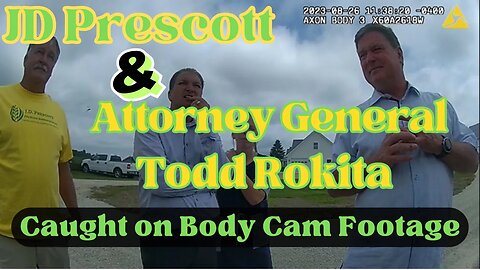 Raw Sheriff Body Cam Footage Of JD Prescott and Todd Rokita In Criminal Trespass of Civic Duty