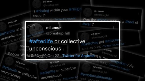 #afterlife or collective unconscious