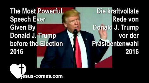 Donald Trump EN & DE ❤️ Kraftvolle Rede ... Powerful Speech
