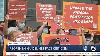 Reopening guidelines face criticism