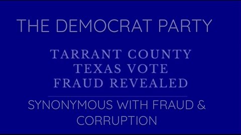 Democrat politicians synonymous with Corruption & FRAUD