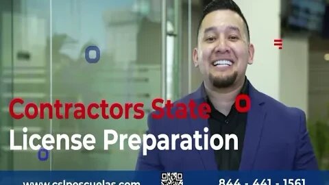 Live with Luis! Get your Contractors License Today!