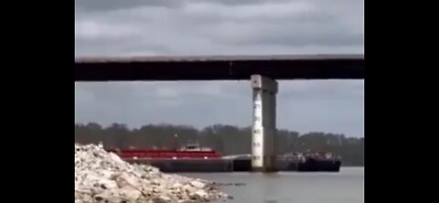 BARGE COLLIDES WITH BRIDGE IN OKLAHOMA
