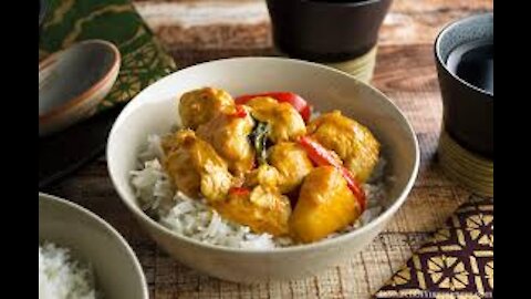 Red Curry Chicken Quick and Easy Thai food recipe