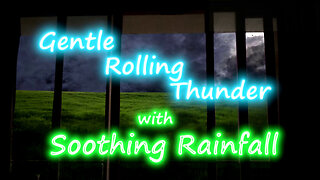 Relaxing Heavy Rainfall with Thunder - Sounds for sleep and relaxation - Past Stream