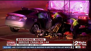 Passengers injured after a serious car crash on I-44