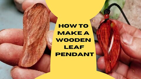 How to make a wooden leaf pendant| #woodworking| #woodcarving| #leaf | #shorts