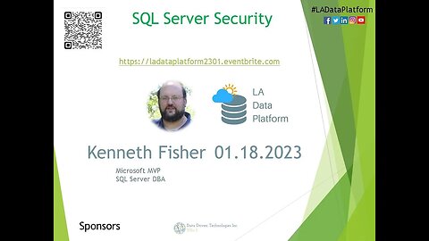 JAN 2023 - SQL Server Security by Kenneth Fisqher (@sqlstudent144)