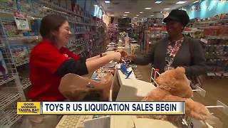Toys R Us' liquidation sales begin