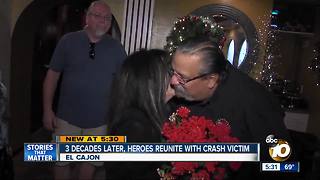 Three decades later, heroes reunited with crash victim