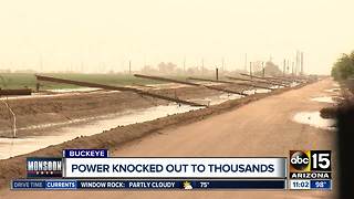 Thousands without power in Buckeye after monsoon storm