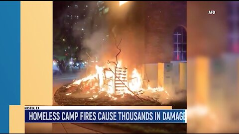 Homeless In Texas At 10 Year High 3 fires, 8 burning violations at Homeless Camps In 24 HOURS