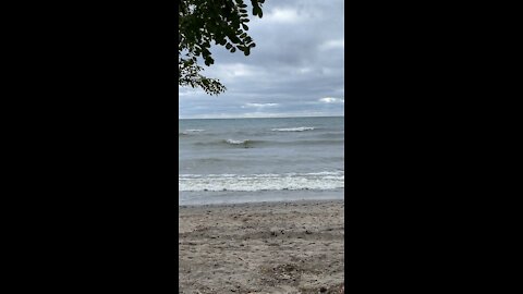 Lake Ontario on a windy day