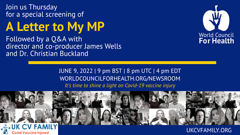 A Letter To My MP - Screening with James Wells & Dr. Christian Schubert