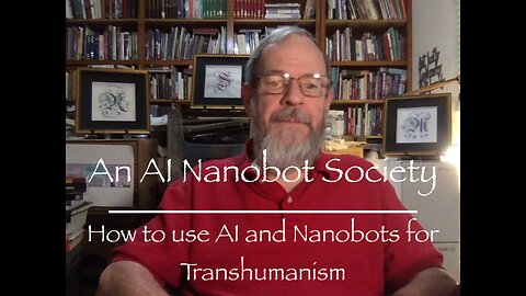 An AI Nanobot Society -- How to use AI and Nanobots for transhumanism